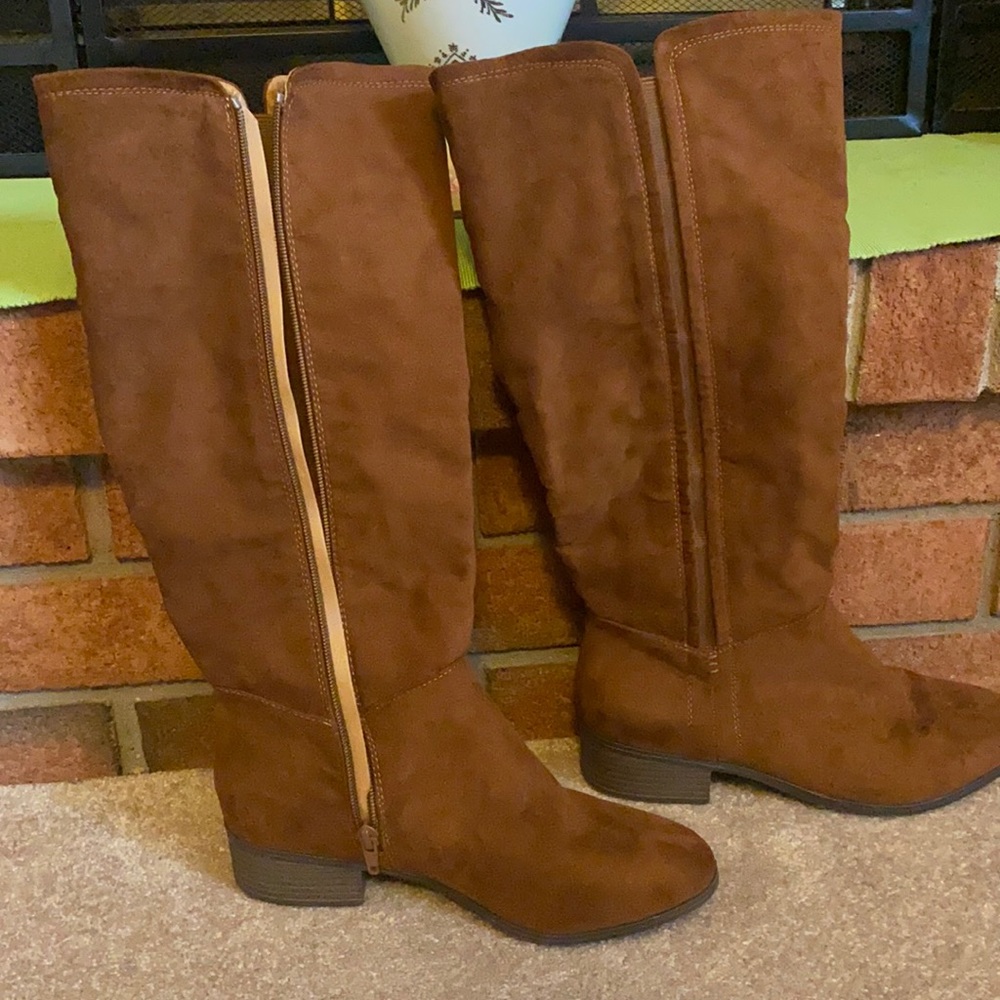 Brown Suede Boots
